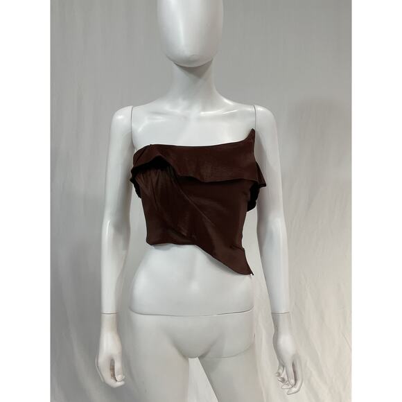 Lpa 'Penelopa' Brown Corset Top Size XS - Picture 2 of 5